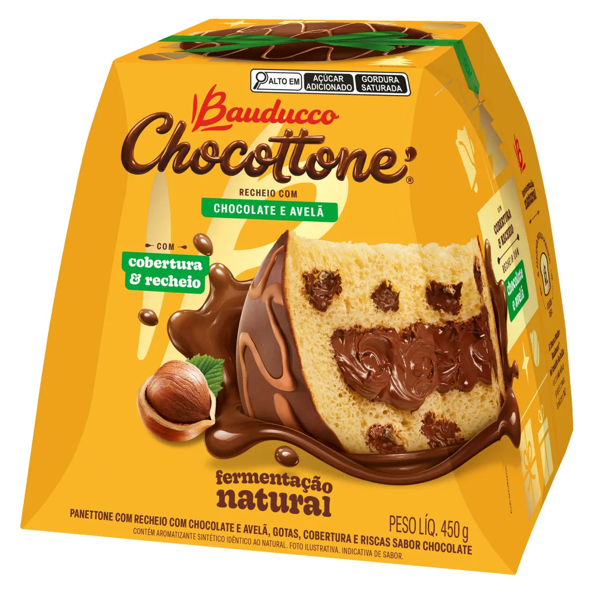 Chocottone Recheio com Chocolate e Avelã 450g